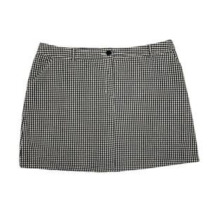 White Stag Women's Skirt Size 18W Black and White Gingham